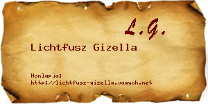 Lichtfusz Gizella névjegykártya